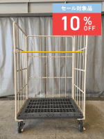 【セール対象品】【美品中古】カゴ台車　W1100×D800×H1700　マキテック製