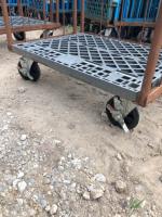 【販売終了】【中古】カゴ台車　W800×D600×H1700　ブラウン【限定3台】