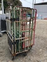 【販売終了】【中古】カゴ台車　W850×D600×H1700【引取限定商品】