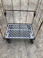 【販売終了】【中古】カゴ台車　W850×D600×H1700【引取限定商品】