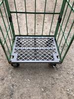 【販売終了】【中古】カゴ台車　W850×D650×H1700【引取限定商品】