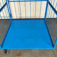 【販売終了】【美品中古】カゴ台車　W1100×D1100×H2000　床板鉄製