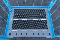 【販売終了】【中古】カゴ台車　W800×D600×H1670　2輪自在2輪固定キャスター【引取限定商品】