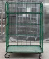 【販売終了】【中古】カゴ台車　W1100×D800×H1700　床板鉄製【引取限定商品】【限定2台】