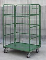 【販売終了】【中古】カゴ台車　W1100×D800×H1700　床板鉄製　メーカー混在