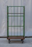 【販売終了】【中古】カゴ台車　W800×D600×H1700　床板鉄製【引取限定商品】