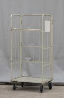 【販売終了】【中古】カゴ台車　W800×D600×H1700　床板鉄製