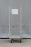 【販売終了】【中古】カゴ台車　W800×D600×H1700　床板鉄製