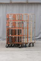 【販売終了】【中古】カゴ台車　W1100×D800×H1700　メーカー・カラー混在