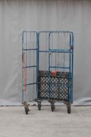 【販売終了】【中古】カゴ台車　W850×D650×H1700　メーカー・カラー混在