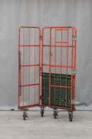 【販売終了】【中古】カゴ台車　W850×D650×H1700　メーカー・カラー混在
