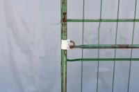 【販売終了】【中古】カゴ台車　W850×D650×H1700　グリーン　メーカー混在