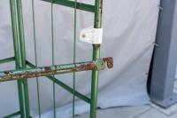 【販売終了】【中古】カゴ台車　W850×D650×H1700　グリーン　メーカー混在