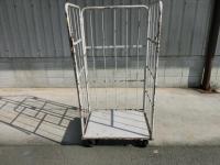 【販売終了】【中古】カゴ台車　W850×D650×H1700　床板鉄製　メーカー混在