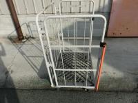 【販売終了】【中古】カゴ台車　W850×D650×H1250　メーカー混在【背の低いカゴ台車】