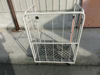 【販売終了】【中古】カゴ台車　W850×D650×H1250　メーカー混在【背の低いカゴ台車】
