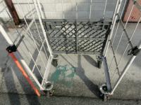 【販売終了】【中古】カゴ台車　W850×D650×H1250　メーカー混在【背の低いカゴ台車】