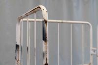 【販売終了】【中古】カゴ台車　W850×D650×H1700【引取限定商品】