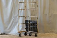 【販売終了】【中古】カゴ台車　W800×D600×H1700　メーカー混在