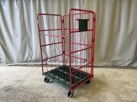 【販売終了】【中古】カゴ台車　W1000×D800×H1700【限定1台！】