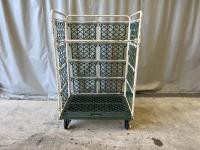 【販売終了】【中古】カゴ台車　W1100×D800×H1700　面材付き