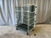 【販売終了】【中古】カゴ台車　W1100×D800×H1700　面材付き