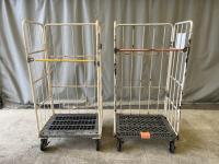 【販売終了】【中古】カゴ台車　W850×D650×H1700　メーカー混在