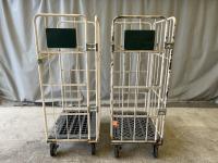 【販売終了】【中古】カゴ台車　W850×D650×H1700　メーカー混在