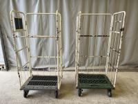 【販売終了】【中古】カゴ台車　W800×D600×H1700　ステーバー有り無し混在