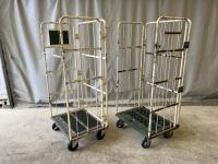 【販売終了】【中古】カゴ台車　W800×D600×H1700　ステーバー有り無し混在