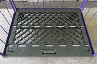 【中古】カゴ台車　パープル　W1100×D800×H1700　メーカー混在