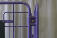 【中古】カゴ台車　パープル　W1100×D800×H1700　メーカー混在