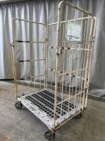 【中古】カゴ台車　アイボリー　W1100×D800×H1700　メーカー混在