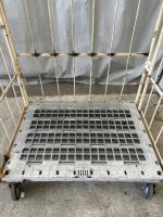 【中古】カゴ台車　アイボリー　W1100×D800×H1700　メーカー混在