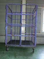 【販売終了】【中古】カゴ台車　上下観音扉付き　W1100×D800×H1700【数量限定！】