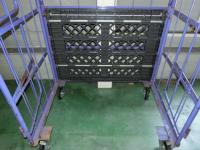 【販売終了】【中古】カゴ台車　上下観音扉付き　W1100×D800×H1700【数量限定！】