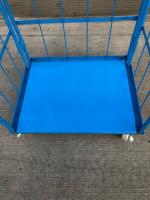 【販売終了】【中古】カゴ台車　W850×D650×H1600　床板鉄製　ナイロンキャスター【限定2台】