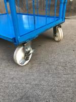 【販売終了】【中古】カゴ台車　W850×D650×H1600　床板鉄製　ナイロンキャスター【限定2台】