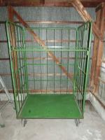 【販売終了】【中古訳あり品】カゴ台車　W1100×D800×H1700　床板鉄製【限定1台】