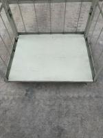 【販売終了】【中古】カゴ台車　W850×D650×H1700　床板鉄製【限定1台】