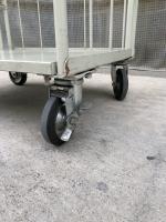 【販売終了】【中古】カゴ台車　W850×D650×H1700　床板鉄製【限定1台】