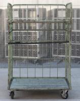 【販売終了】【中古】カゴ台車　W1100×D800×H1700　床板鉄製【引取限定商品】【限定2台】