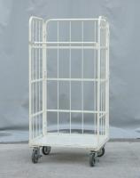 【販売終了】【中古】カゴ台車　W850×D600×H1700　床板鉄製