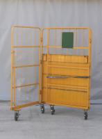 【販売終了】【中古】カゴ台車　W1100×D1000×H1700　床板鉄製　カラー混在