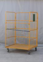 【販売終了】【中古】カゴ台車　W1100×D1000×H1700　床板鉄製　カラー混在