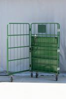 【販売終了】【中古】カゴ台車　W1100×D1100×H1700　床板鉄製【限定1台！】