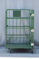 【販売終了】【中古】カゴ台車　W1100×D1100×H1700　床板鉄製【限定1台！】