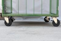 【販売終了】【中古】カゴ台車　W1100×D1100×H1700　床板鉄製【限定1台！】