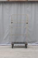 【販売終了】【中古】カゴ台車　W850×D600×H1700　2輪自在固定変換仕様キャスター【限定1台！】