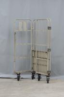 【販売終了】【中古】カゴ台車　W850×D650×H1700　床板鉄製【限定1台！】